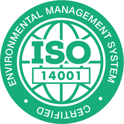 ISO 14001. Environmental Management System. Certified.