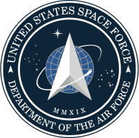 Seal of the United States Space Force, Department of the Air Force.