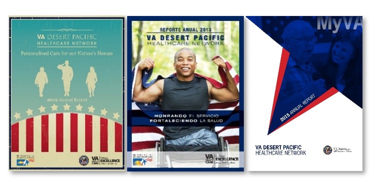 3 covers of VA Desert Pacific Healthcare Network publications